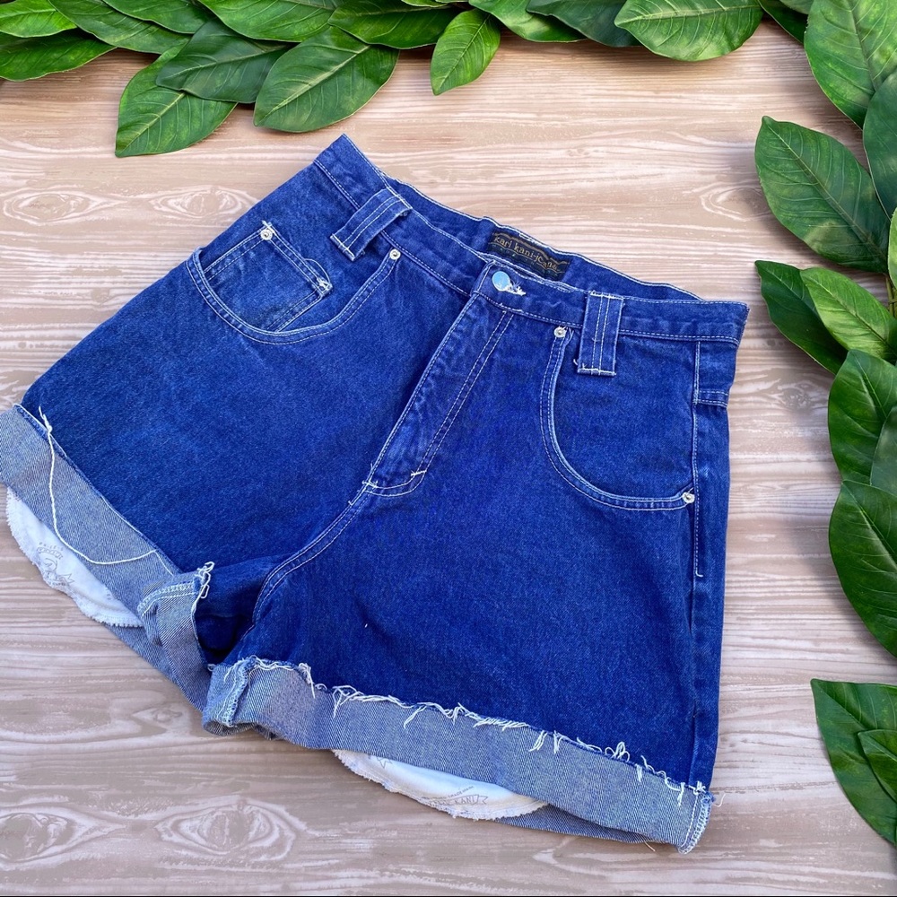 Vintage Blue Denim Jean Shorts